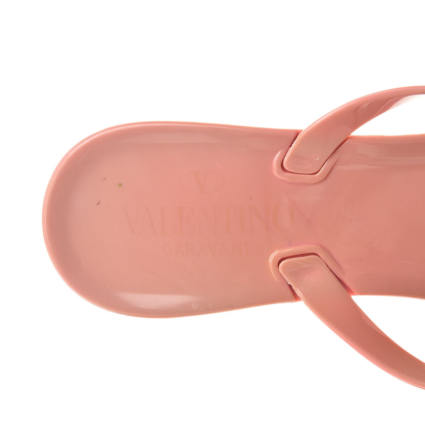 PVC Jelly Rockstud Bow Thong Sandals 39 Pink
