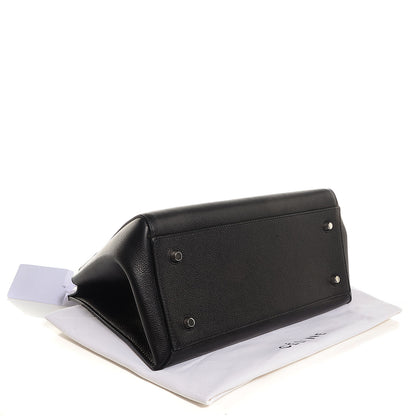 Celine Grained Calfskin Small Edge Shoulder Bag Black 4 of 10