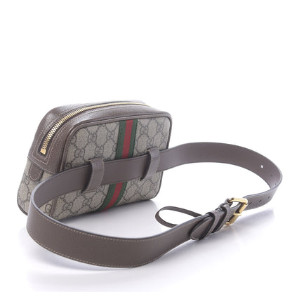 Gucci GG Supreme Monogram Web Small Ophidia Belt Bag 85 34 Dark Brown 3 of 10