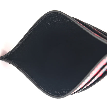 Saint Laurent Grain De Poudre Baby Cat Print Card Case Rouge Eros Black 5 of 8