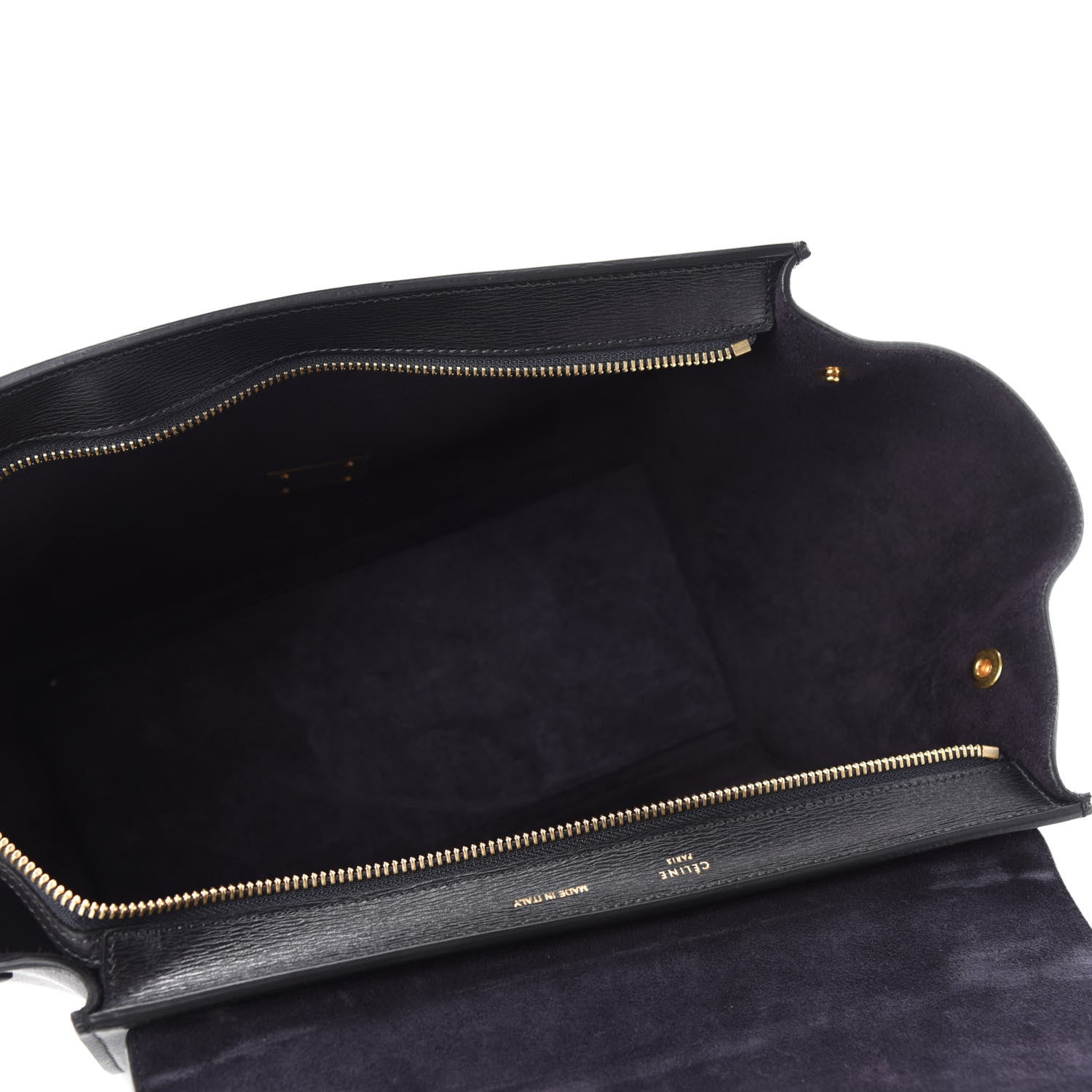 Celine Liege Calfskin Small Trapeze Black 5 of 9