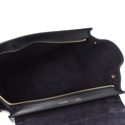 Celine Liege Calfskin Small Trapeze Black 5 of 9