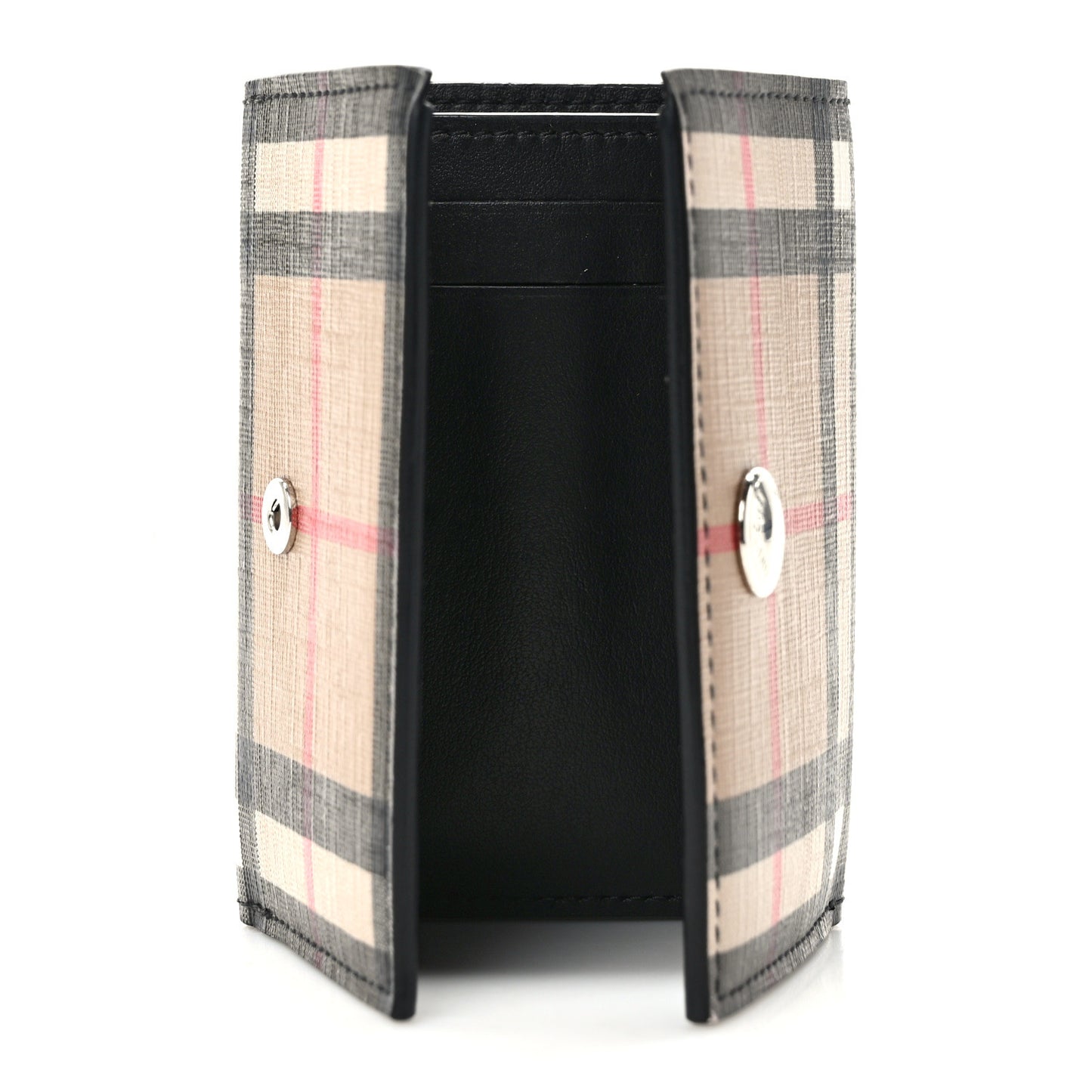 E-Canvas Vintage Check Tri-Fold Wallet