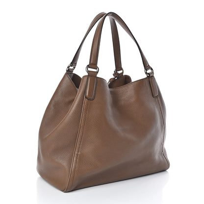 Gucci Pebbled Calfskin Medium Soho Shoulder Bag Brown 3 of 14