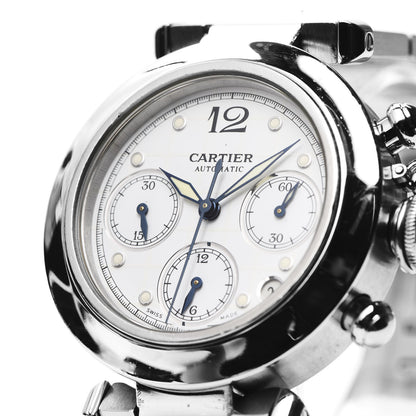 Cartier Stainless Steel 35mm Pasha C Chronograph Automatic Watch 8 of 9