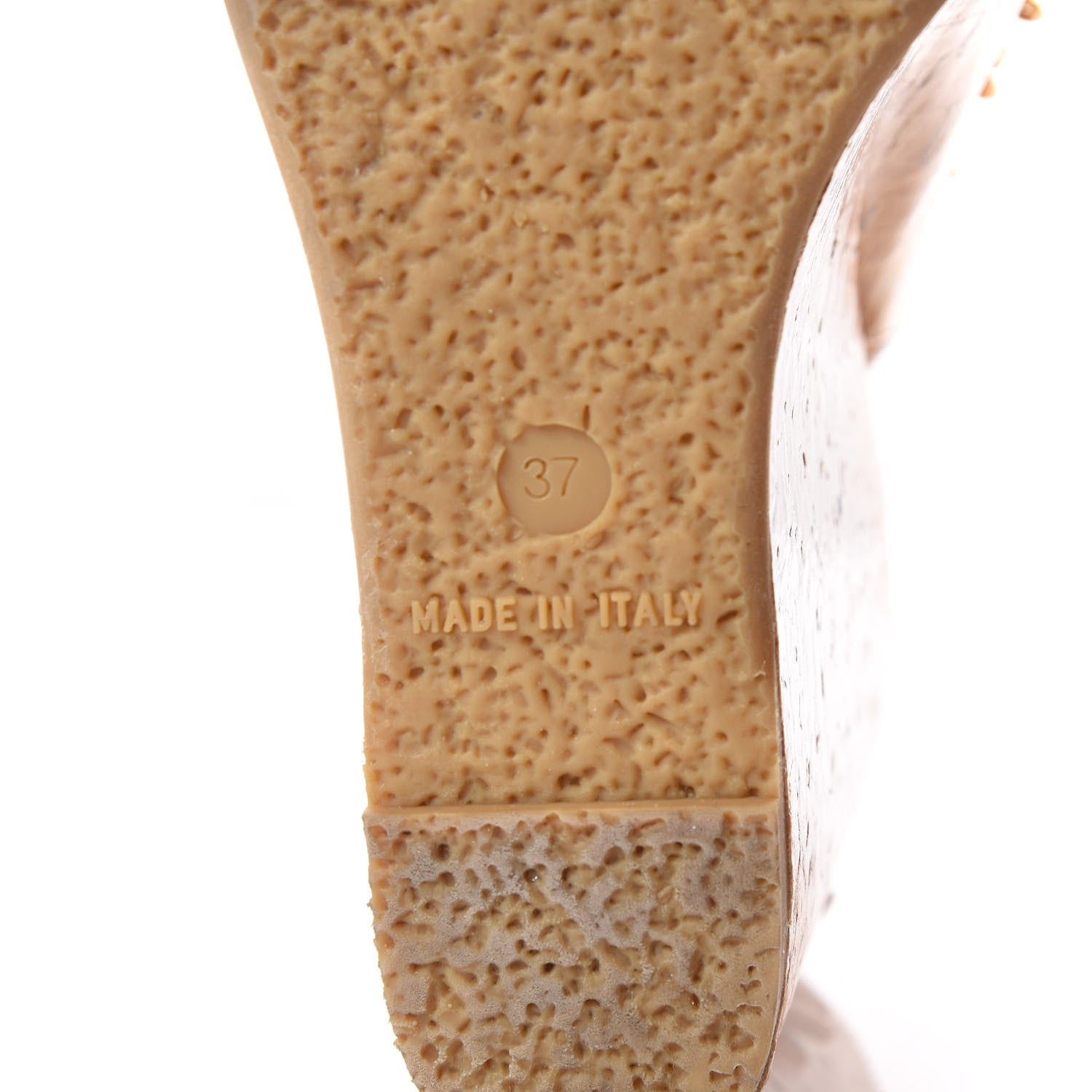 Chanel Cork Chain CC Wedge Sandals 37 Beige Clair 6 of 7