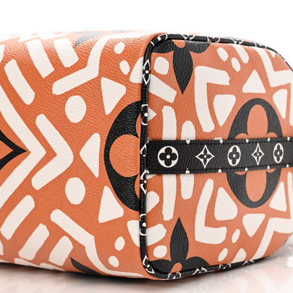 Louis Vuitton Monogram Giant Crafty Speedy Bandouliere 25 Creme Caramel 10 of 11