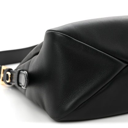Prada Soft Calfskin Large Aimée Shoulder Bag Black 9 of 10