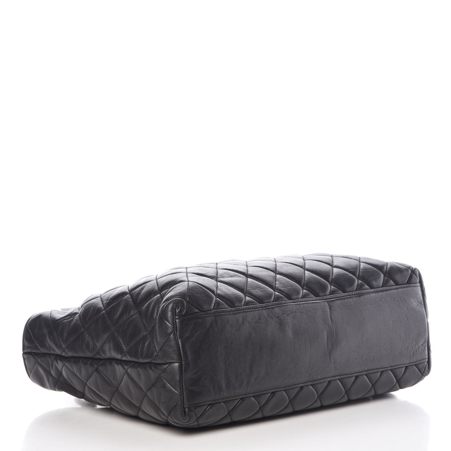Lambskin Quilted Tote Black