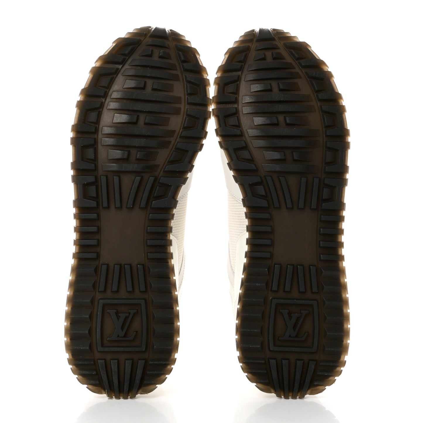 Calfskin Mesh Run Away Sneakers 37 White