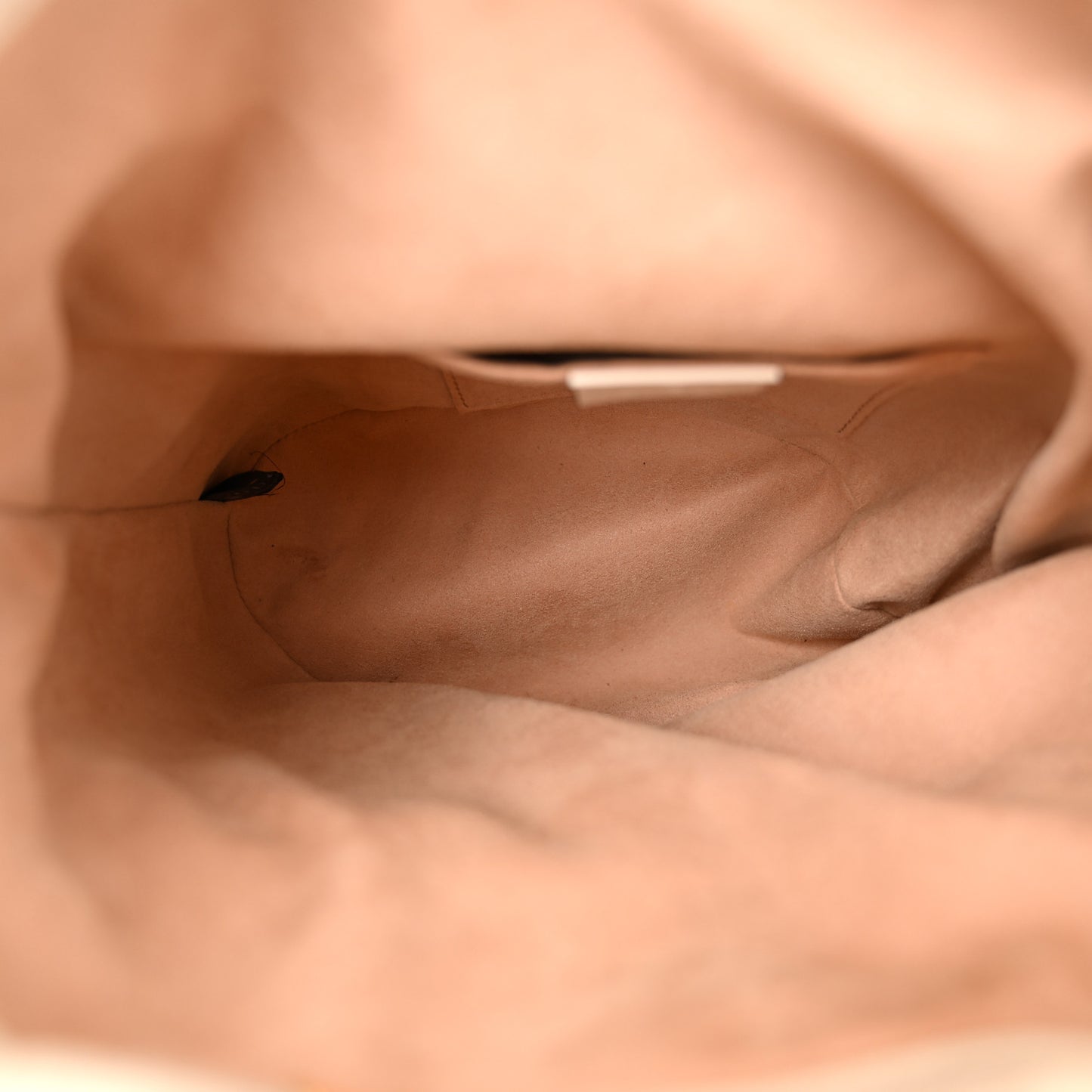 Azalea Sakai Calfskin Horsebit 1955 Drawstring Bucket Bag Mystic White
