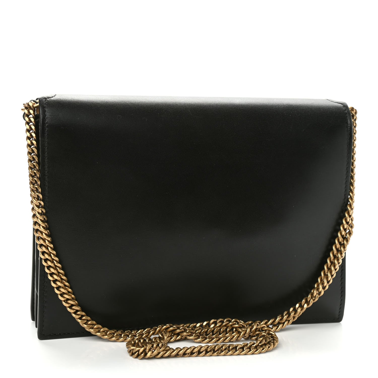 Saint Laurent Smooth Calfskin Monogram Cassandra Clasp Bag Black 3 of 9