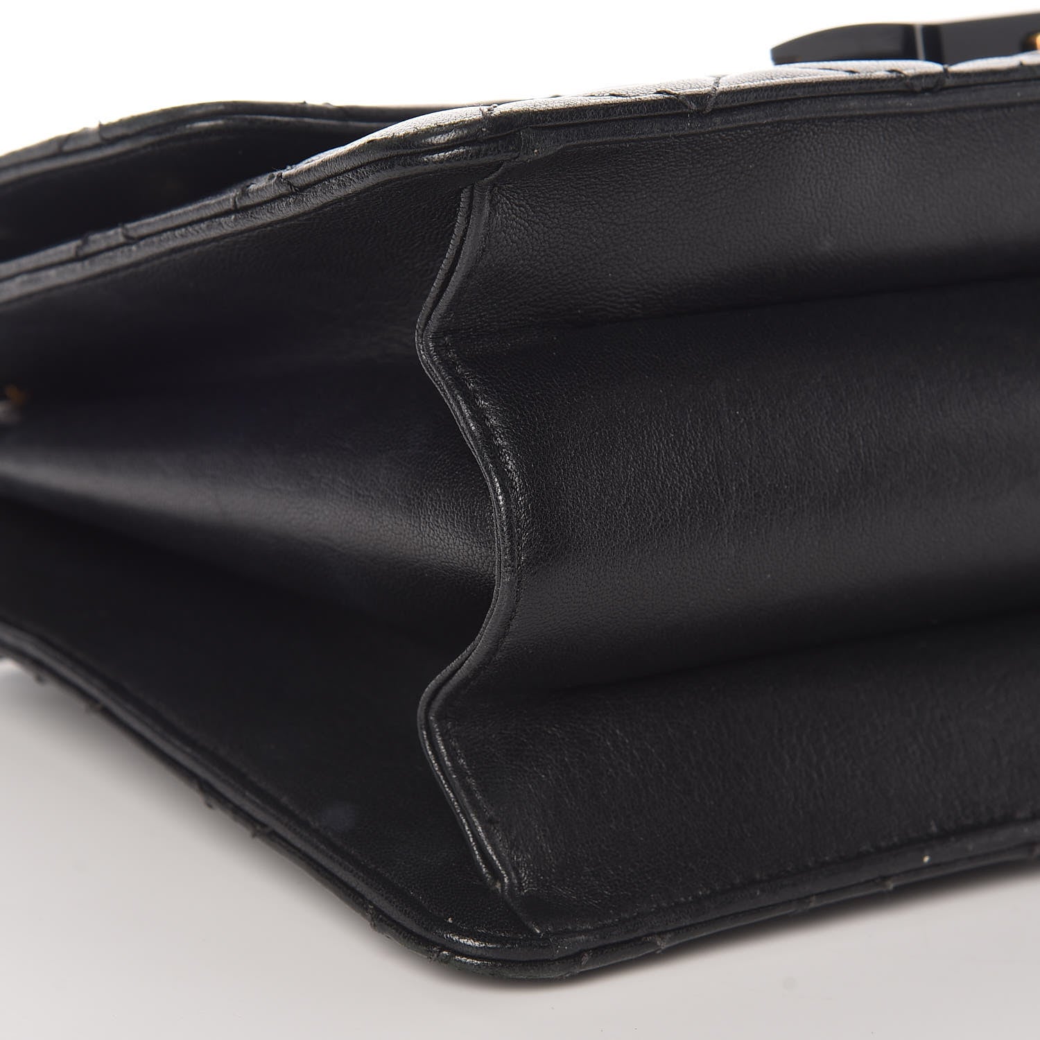 Chanel Sheepskin Quilted Large Beauty Lock Flap Black 14 of 17