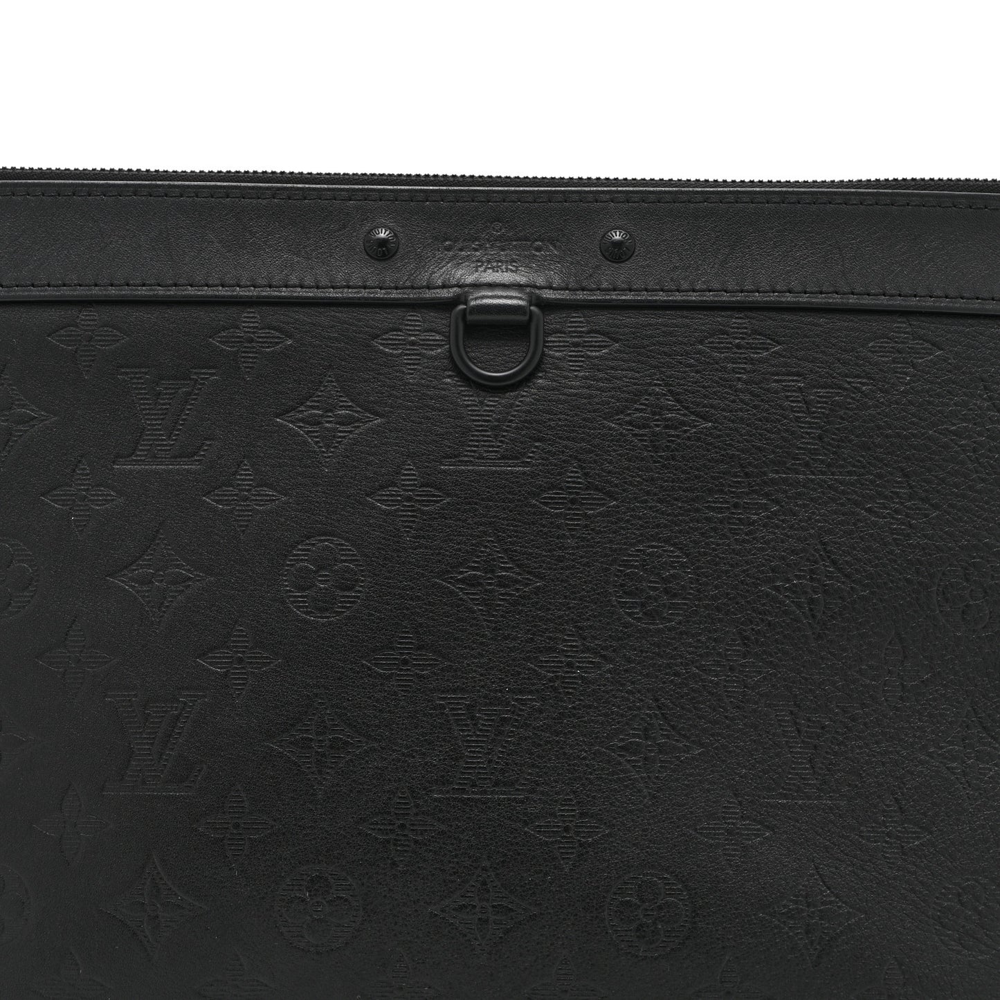 Calfskin Monogram Shadow Discovery Pochette Black