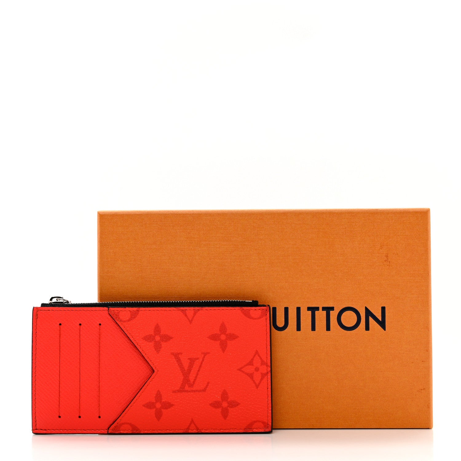 Louis Vuitton Taigarama Coin Card Holder Fire Red 7 of 7