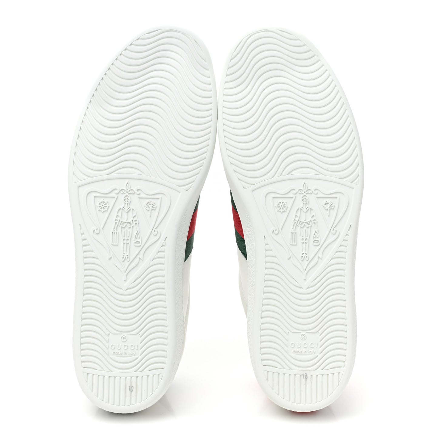 Calfskin Ayers Web Tiger Embroidered Mens Ace Sneakers 10 White Green Red