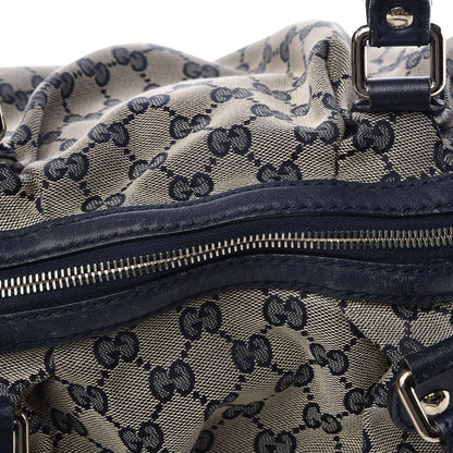 Gucci Monogram Medium Sukey Boston Bag Navy 17 of 17