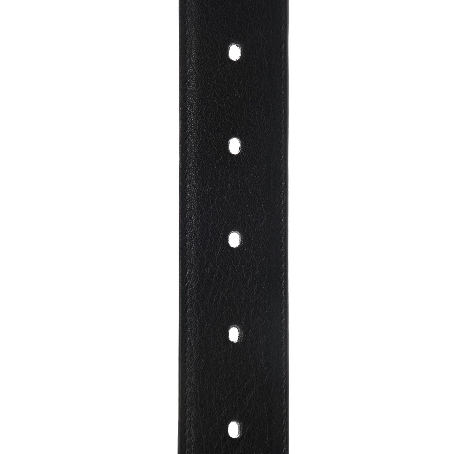 Saint Laurent Goatskin Monogram Buckle Belt Black 5 of 6
