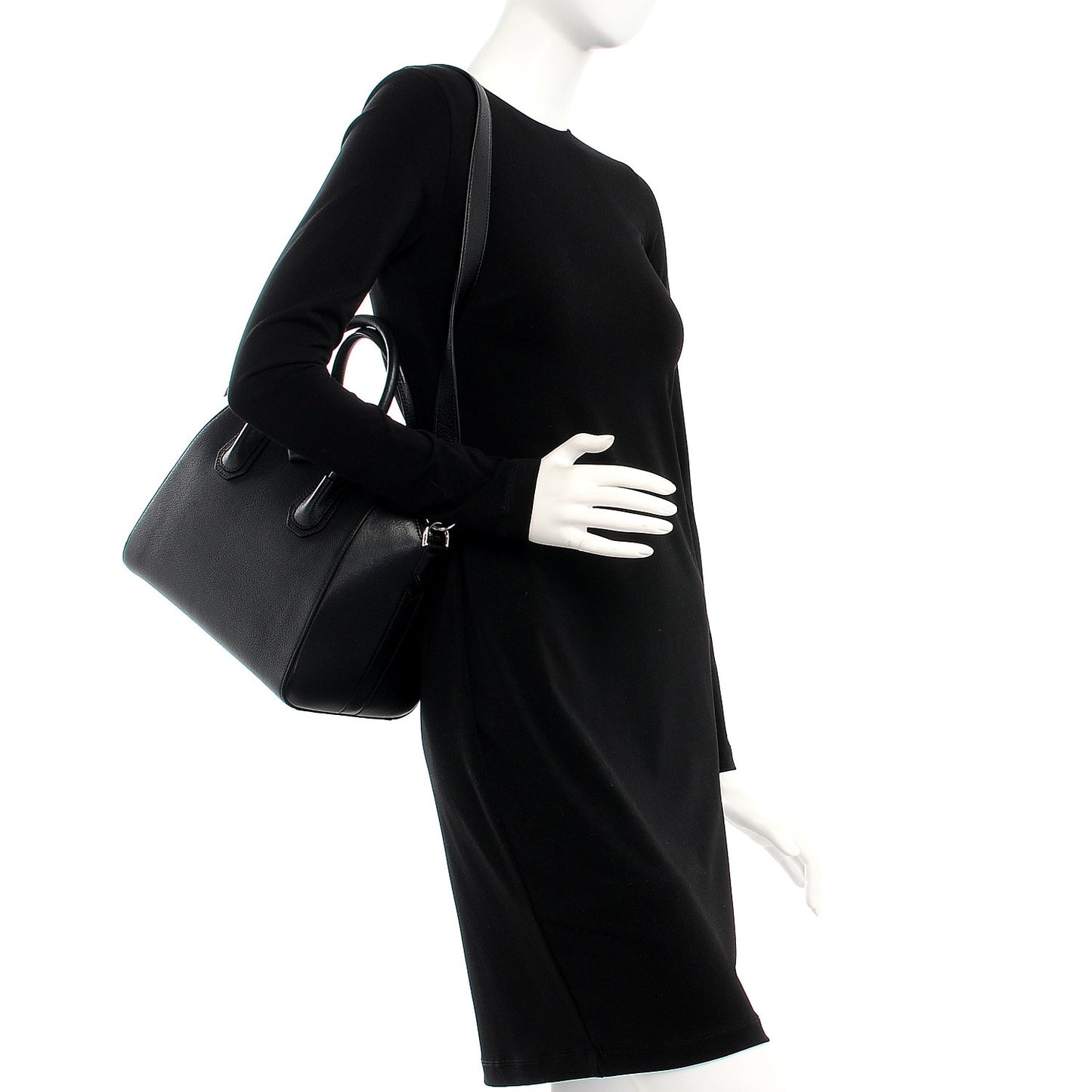 Sugar Goatskin Small Antigona Black
