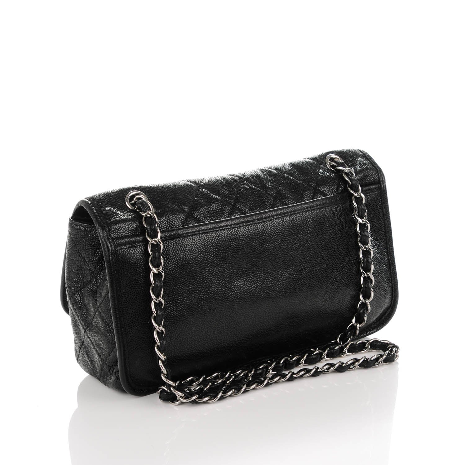 Chanel Grained Calfskin Medium Natural Beauty Flap Black 3 of 7