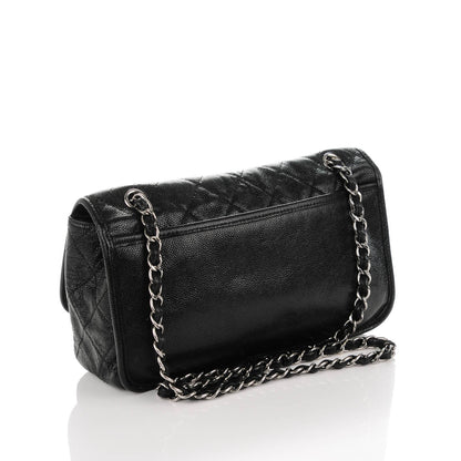 Chanel Grained Calfskin Medium Natural Beauty Flap Black 3 of 7