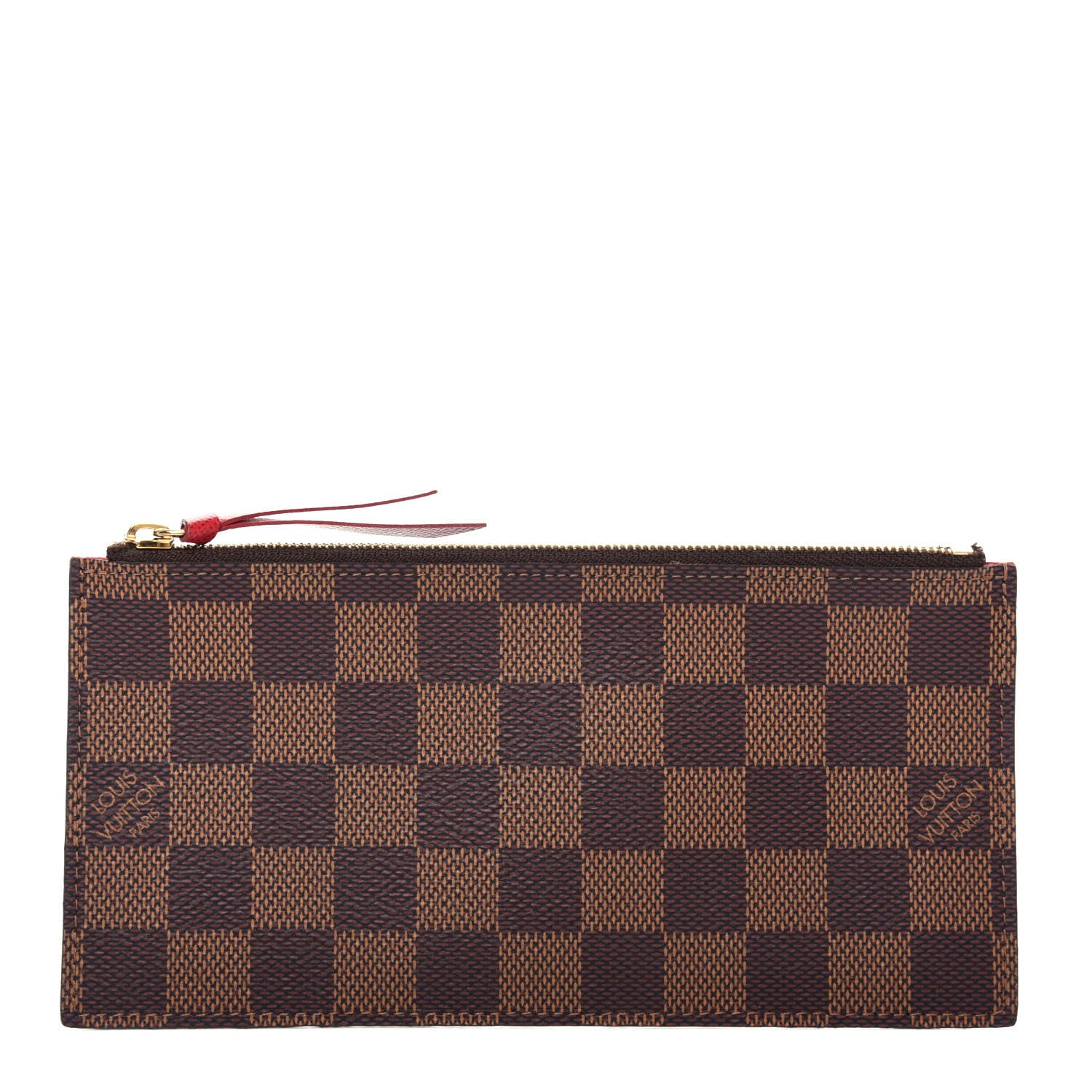 Louis Vuitton Damier Ebene Felicie Chain Wallet Zippered Insert 1 of 6