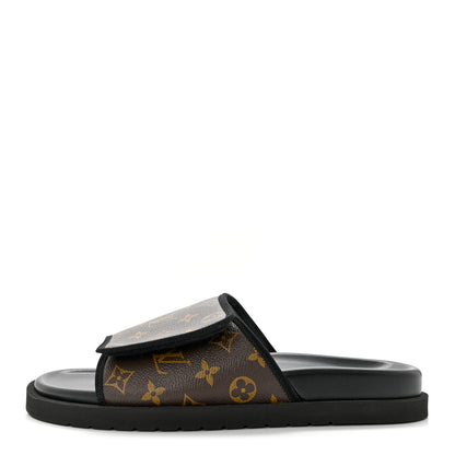 Louis Vuitton Monogram Mens Miami Mule 12 Black 1 of 8
