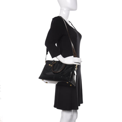 Louis Vuitton Patent Calfskin Miroir Tote Black 2 of 11