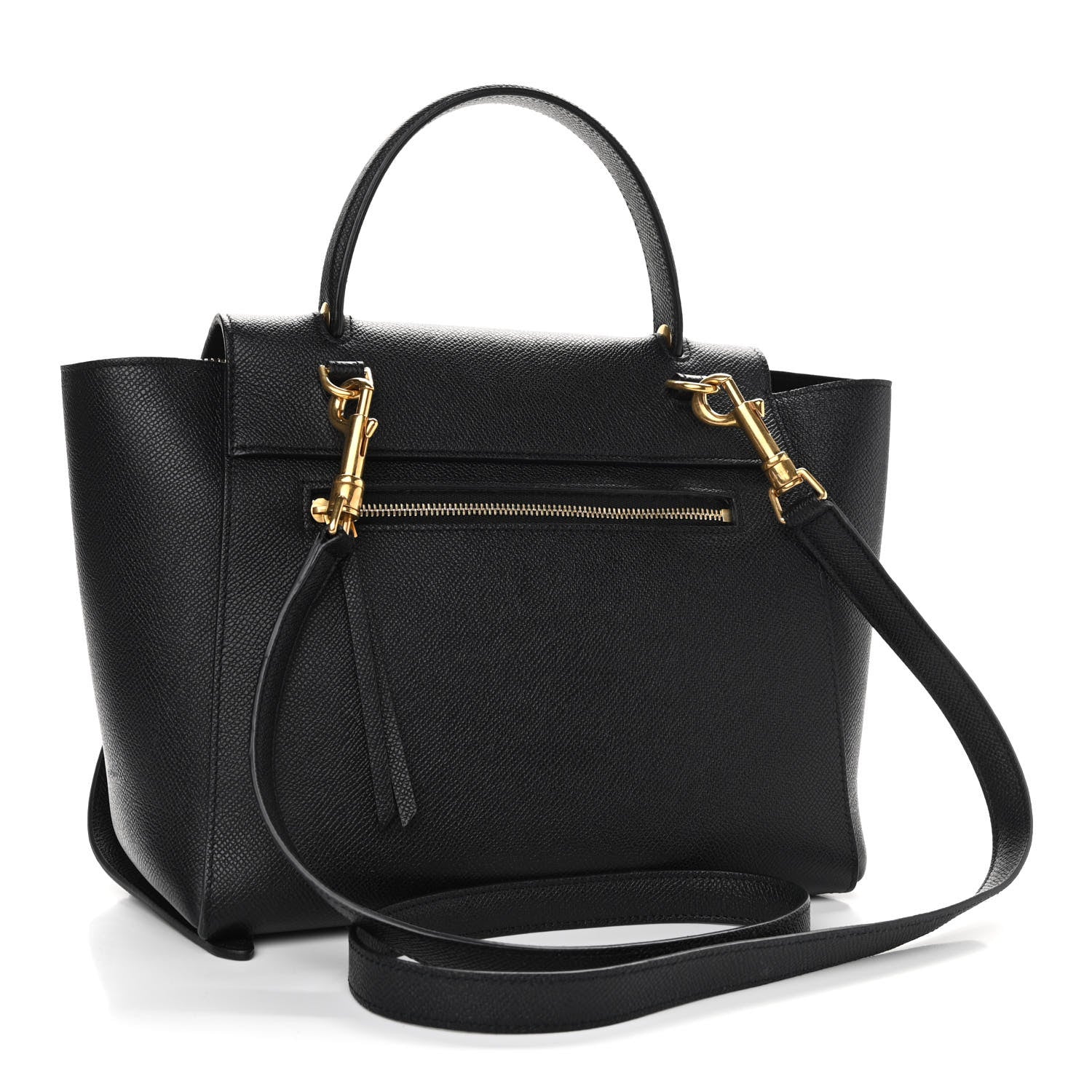 Celine Grained Calfskin Micro Belt Bag Black 3 of 12
