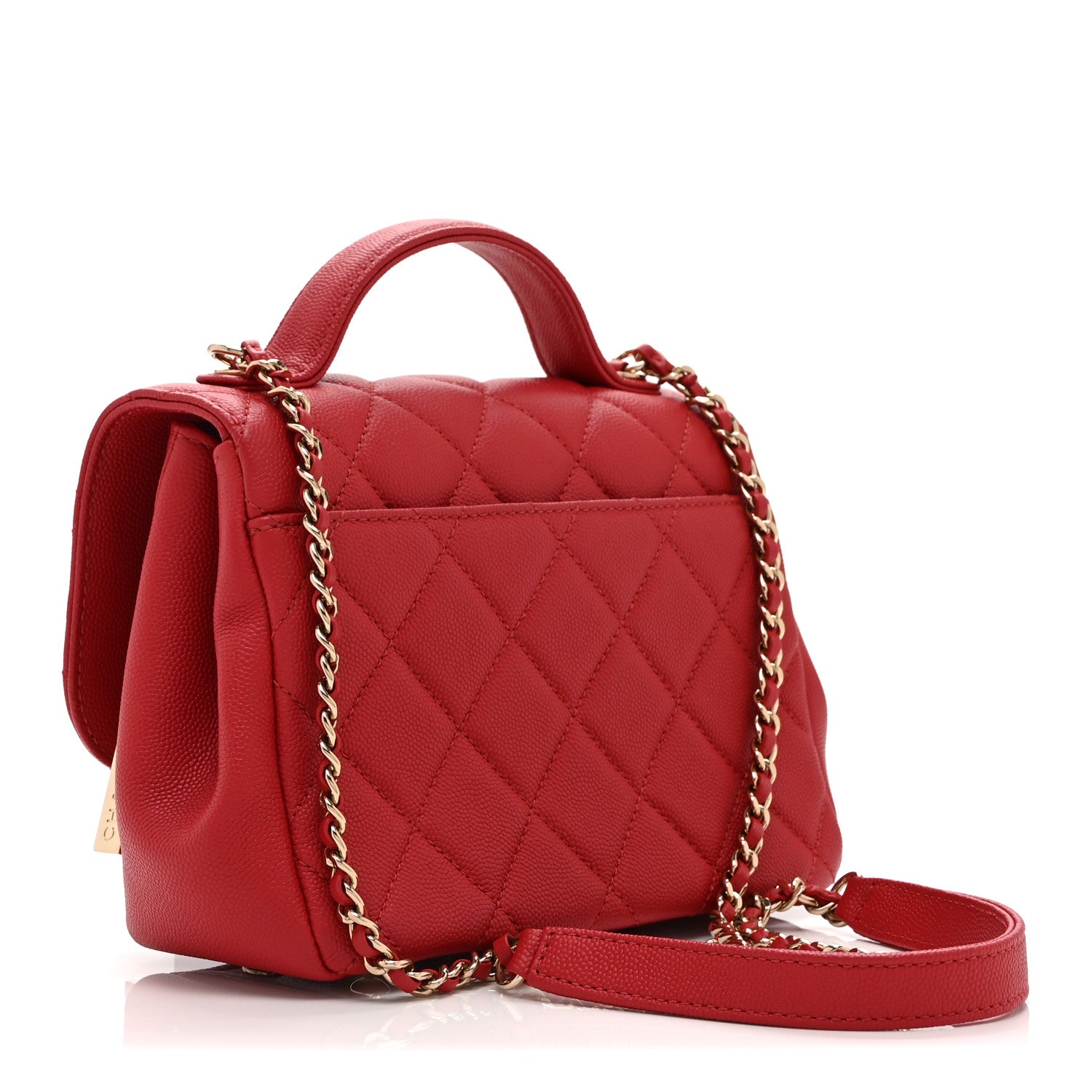 Chanel Caviar Quilted Small Business Affinity Flap Red 3 of 11