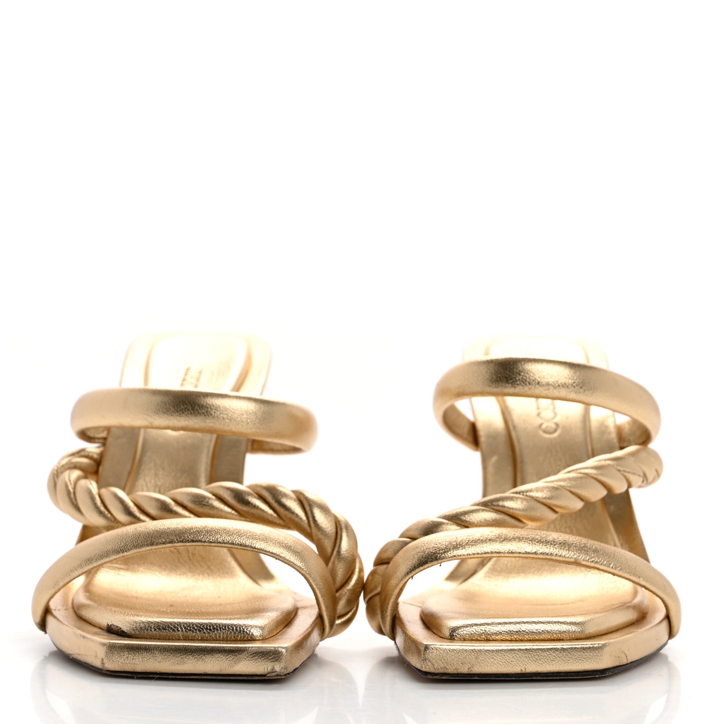 Metallic Nappa Diosa 90 Sandals 36 Gold