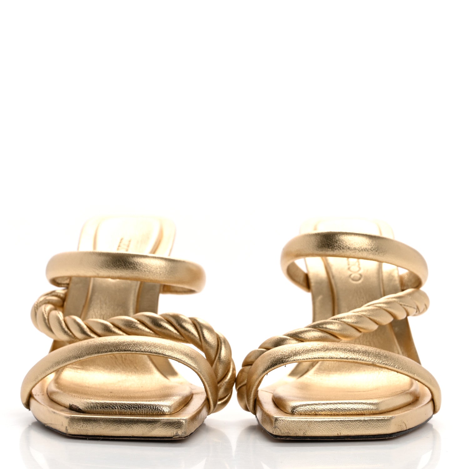 Jimmy Choo Metallic Nappa Diosa 90 Sandals 36 Gold 3 of 13