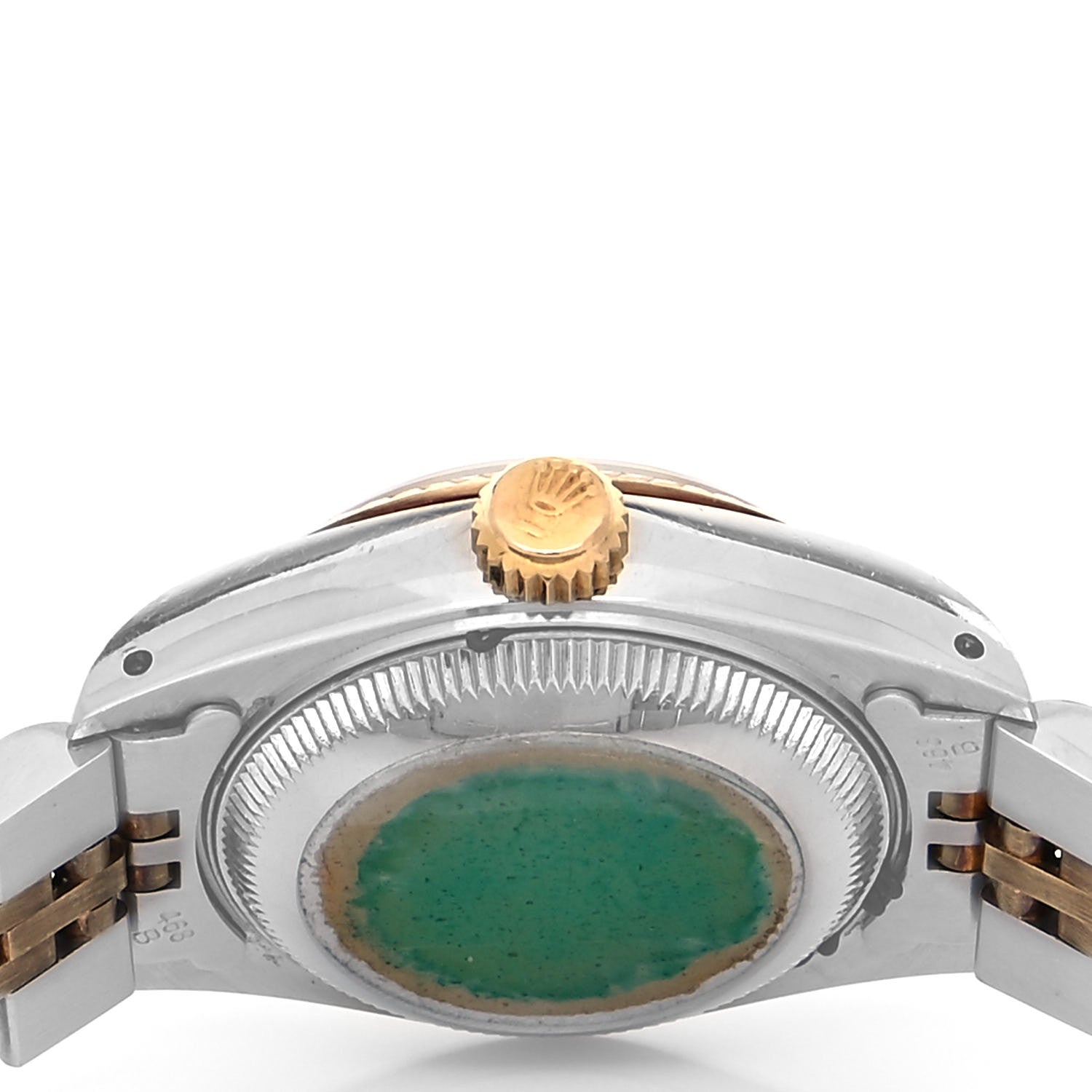 Rolex Stainless Steel 18K Yellow Gold Diamond 26mm Oyster Perpetual Datejust Watch Champagne 69173 4 of 4