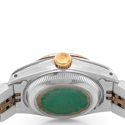 Rolex Stainless Steel 18K Yellow Gold Diamond 26mm Oyster Perpetual Datejust Watch Champagne 69173 4 of 4