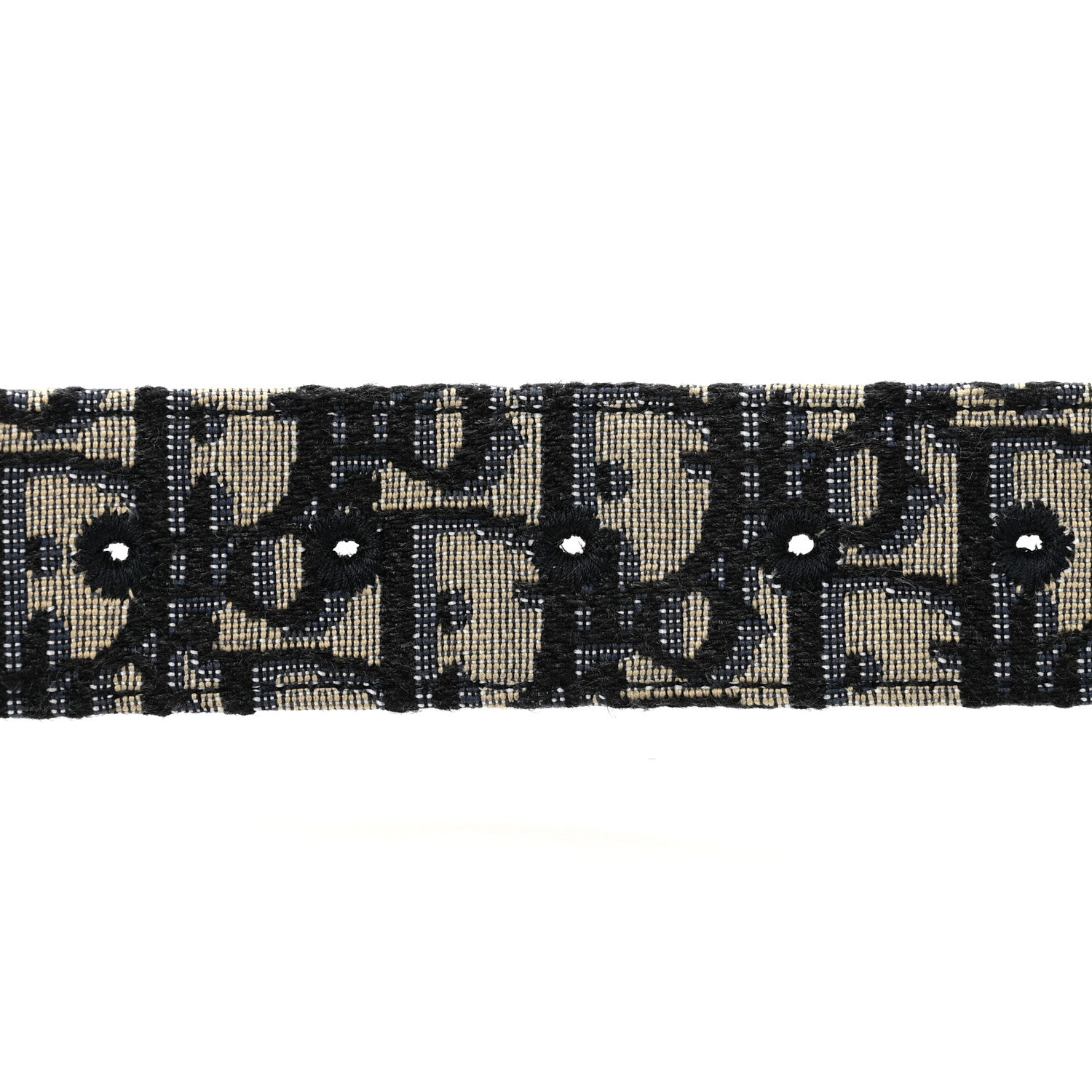 Christian Dior Oblique 30 Montaigne 35mm Belt 90 36 Blue 3 of 7