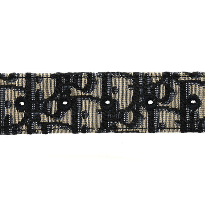 Christian Dior Oblique 30 Montaigne 35mm Belt 90 36 Blue 3 of 7