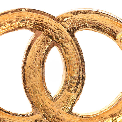 Chanel Crystal CC Brooch Light Gold 3 of 4