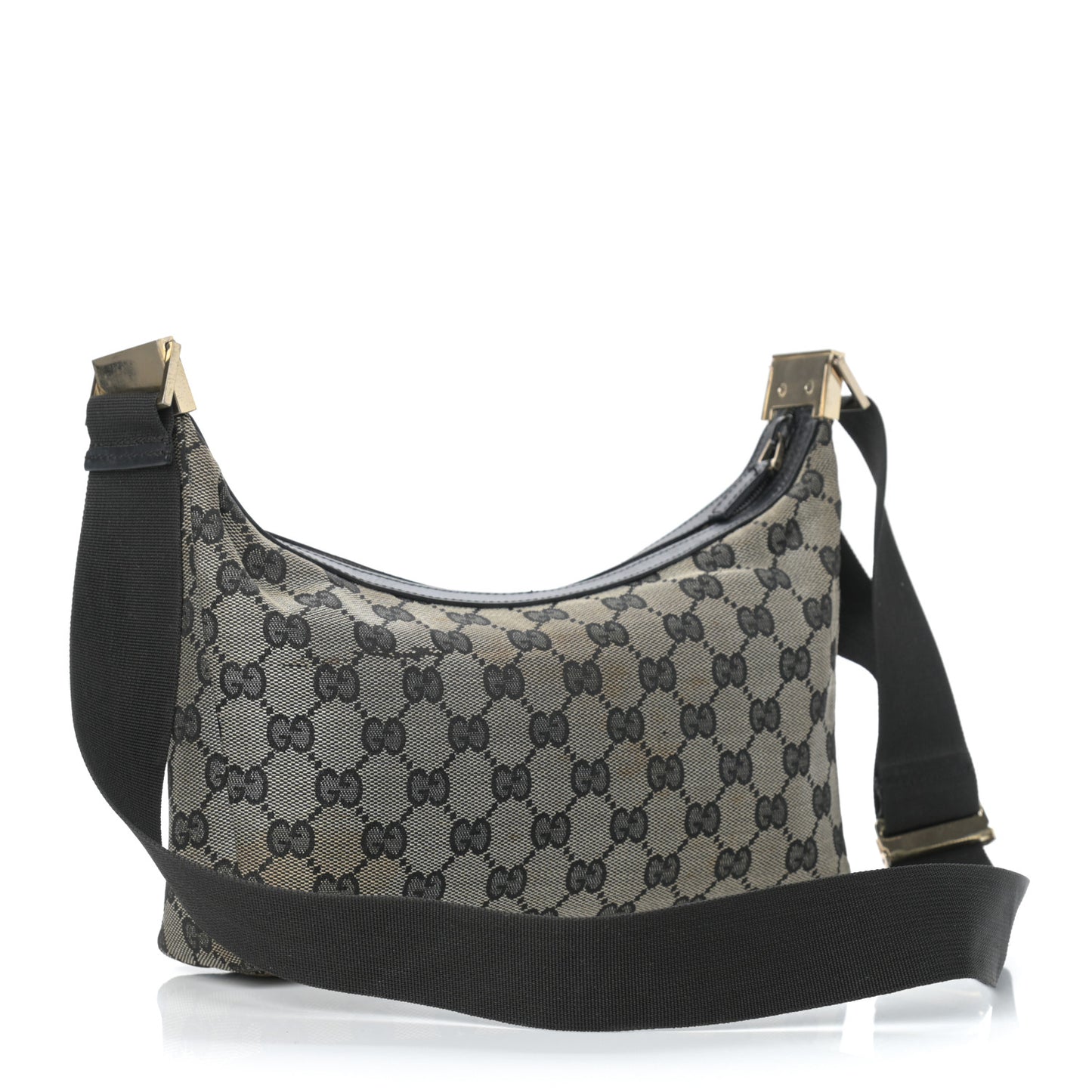 Monogram Hobo Black