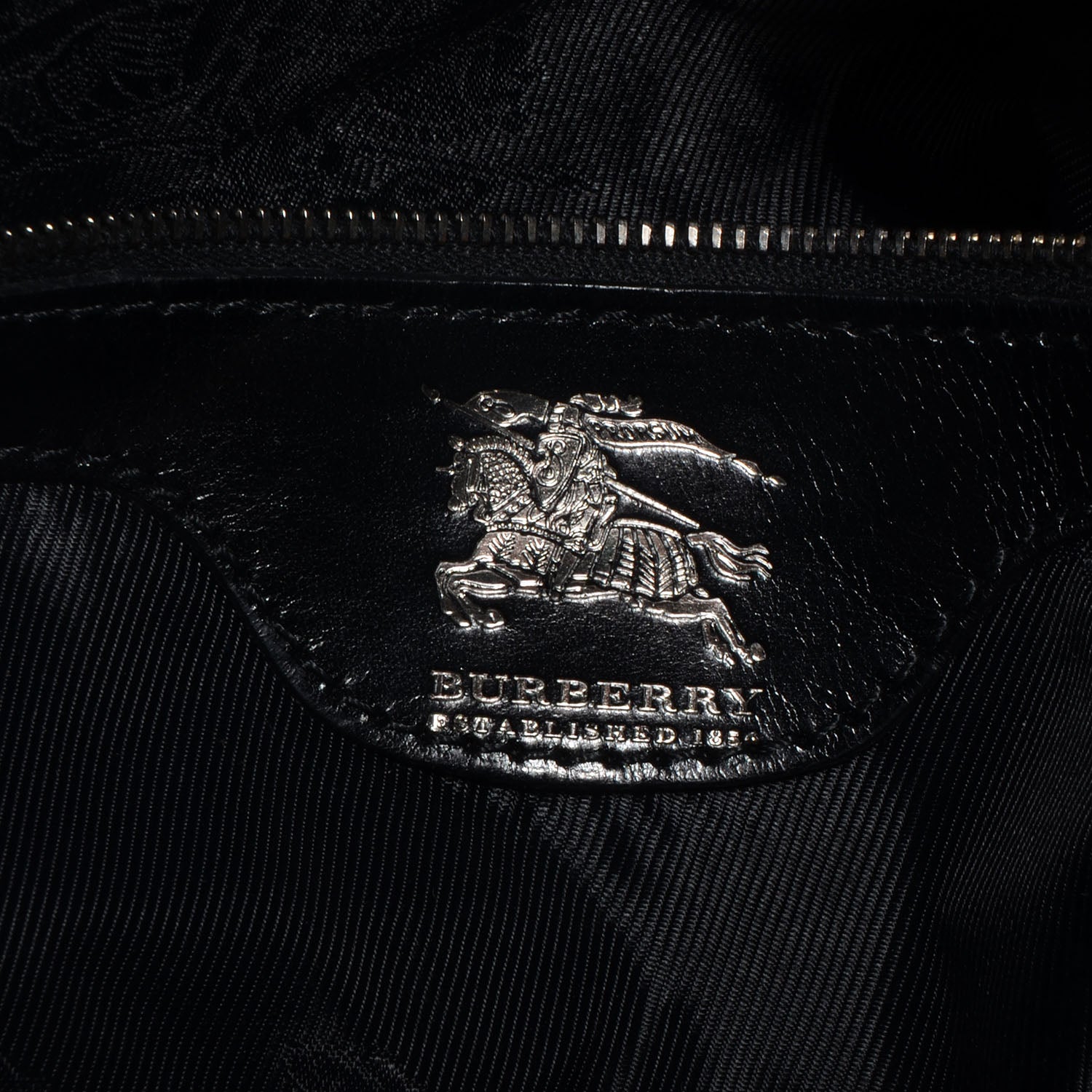 Burberry Prorsum Calfskin Studded Knight Satchel Black 6 of 10