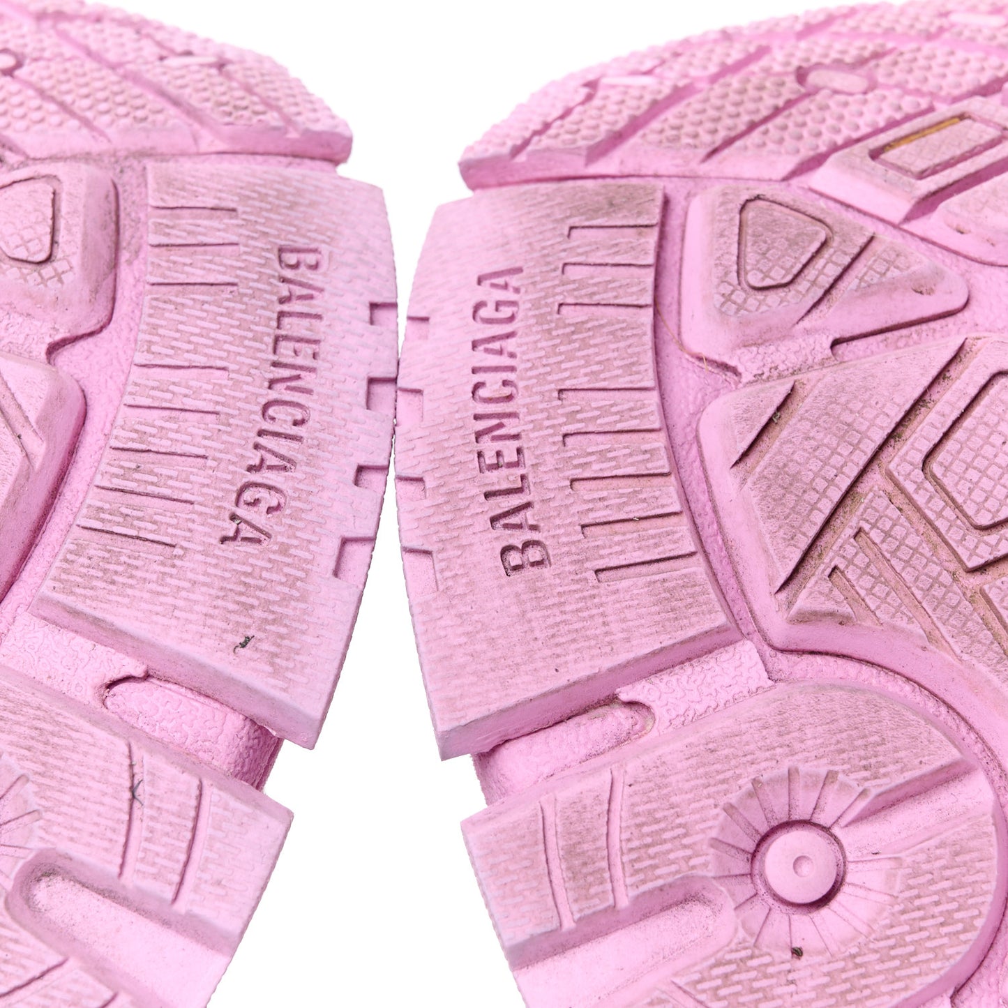 Mesh Rubber Distressed Womens Runner Sneakers 38 Pink