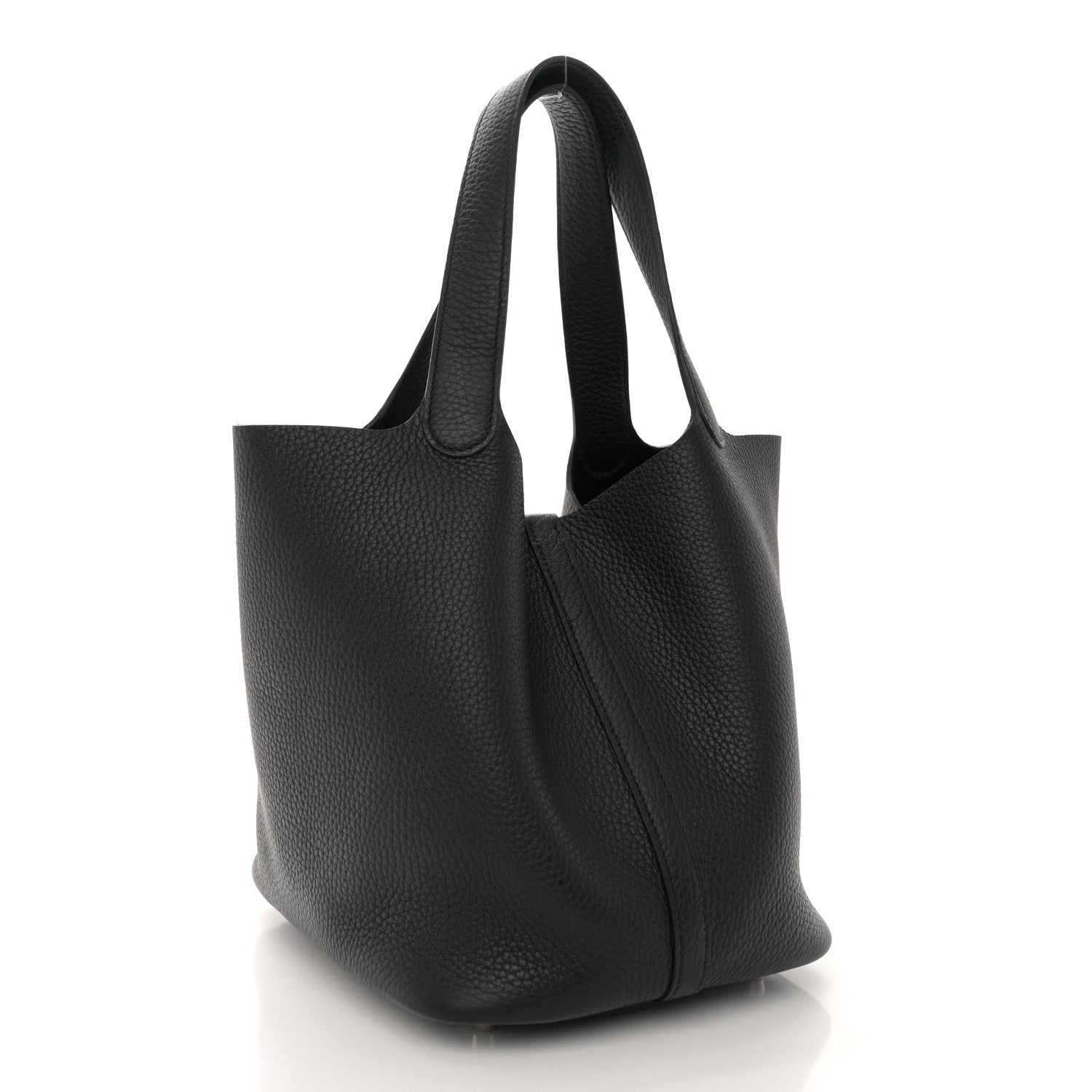 Hermes Taurillon Clemence Picotin Lock 22 MM Black 3 of 12