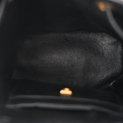 Salvatore Ferragamo Calfskin Quilted Gancini Backpack Black 5 of 10