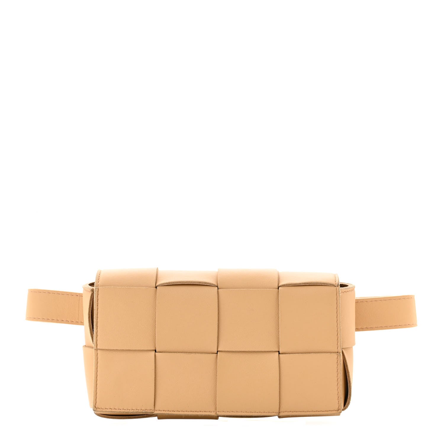 Bottega Veneta Nappa Maxi Intreccio The Belt Cassette Bag Almond 1 of 10