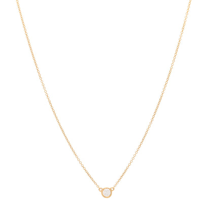 Tiffany 18K Yellow Gold Diamond .15ct Elsa Peretti Diamonds by the Yard Pendant Necklace 1 of 5