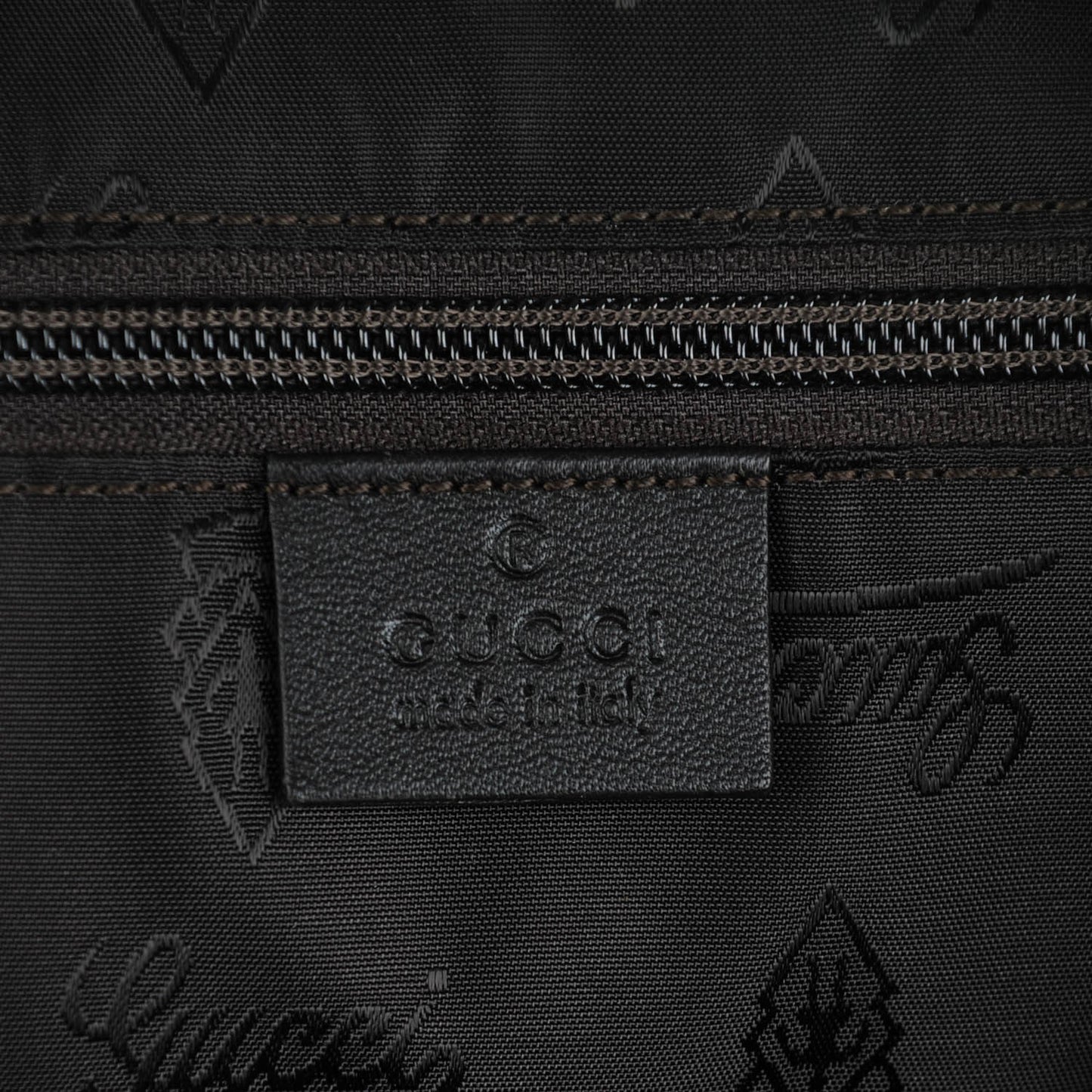 Guccissima Large Carry On Duffle Chocolate