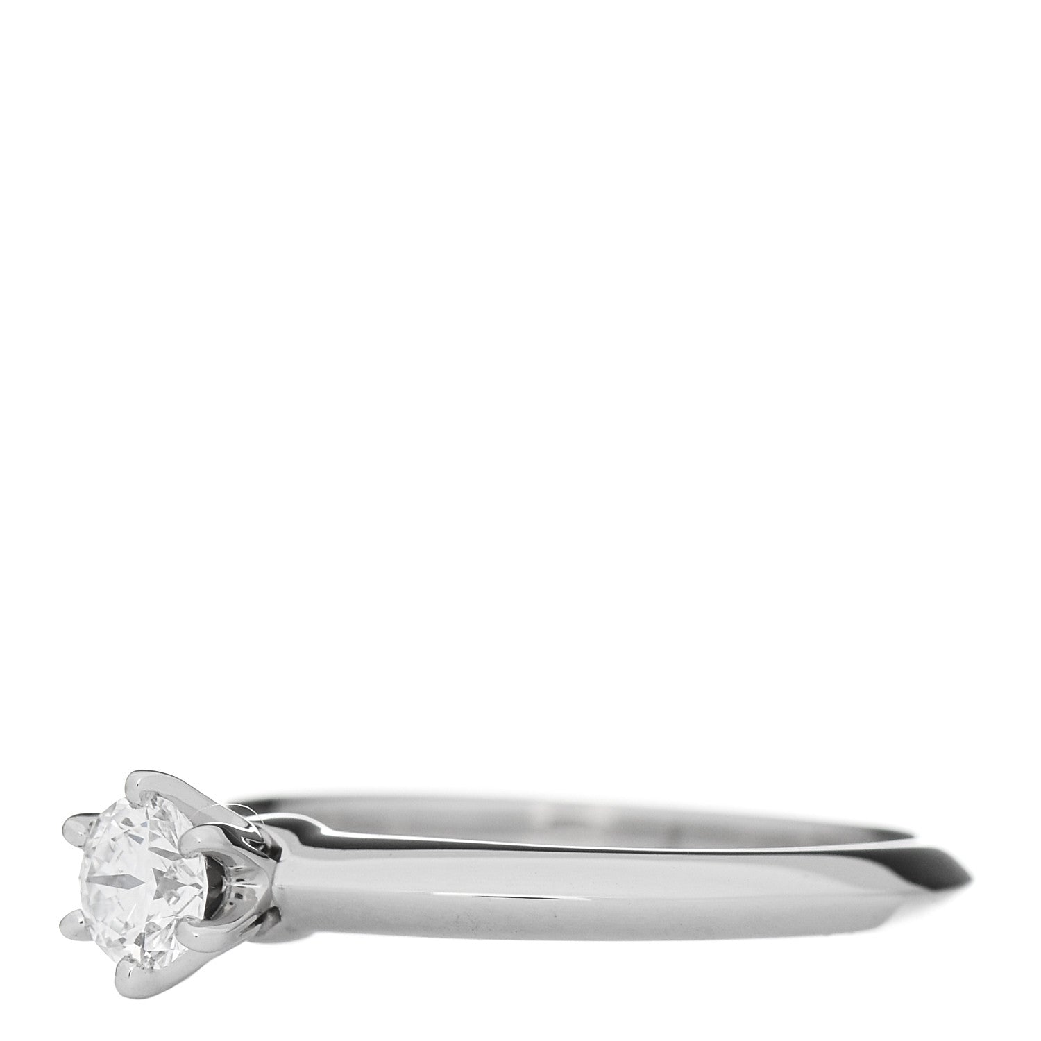 Tiffany Platinum Diamond .24ct Solitaire Engagement Ring 49 5 3 of 6