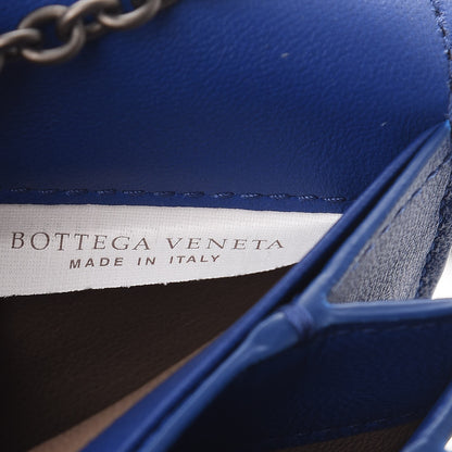 Bottega Veneta Nappa Intrecciato Continental Wallet on Chain Cobalt 8 of 9