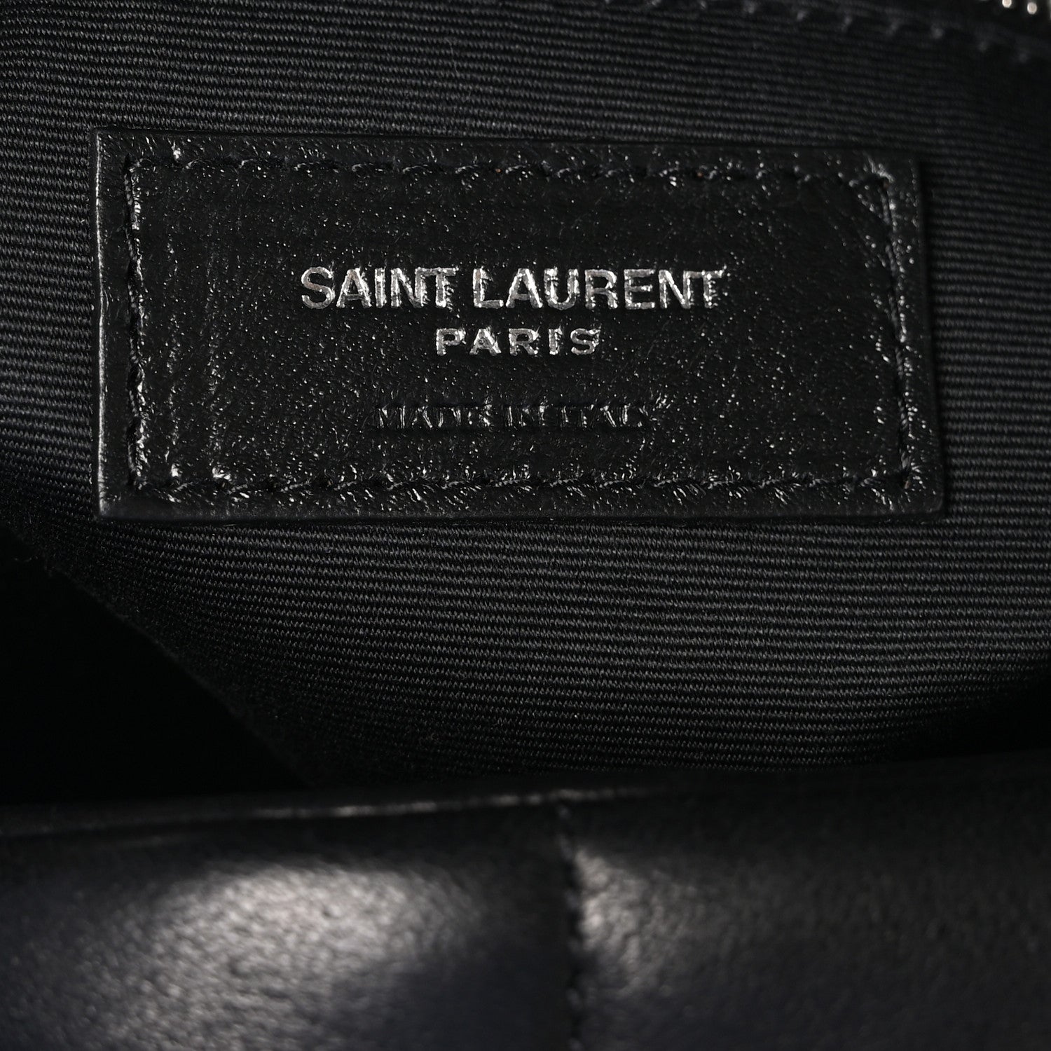 Saint Laurent Lambskin Quilted Medium Loulou Puffer Monogram Chain Satchel Black 6 of 11