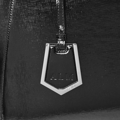 Fendi Patent Vitello Elite Regular 2Jours Tote Black 9 of 18