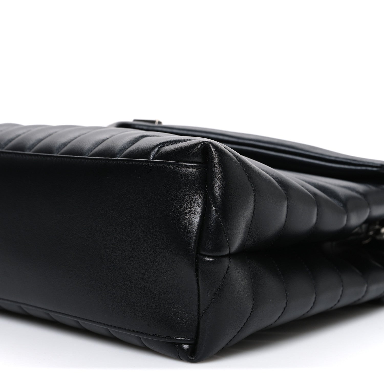 Saint Laurent Calfskin Y Quilted Monogram Medium Loulou Chain Satchel Black 10 of 10